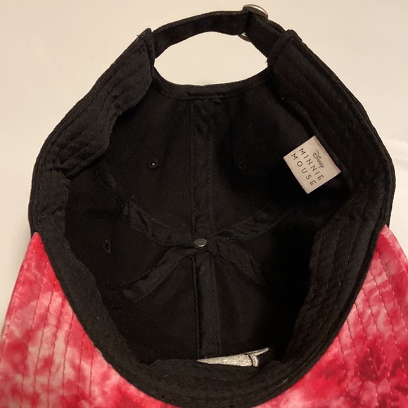 Disney Minnie Mouse Girls Hat, Black w/Pink Tye Dye, OSFA - Picture 13 of 13